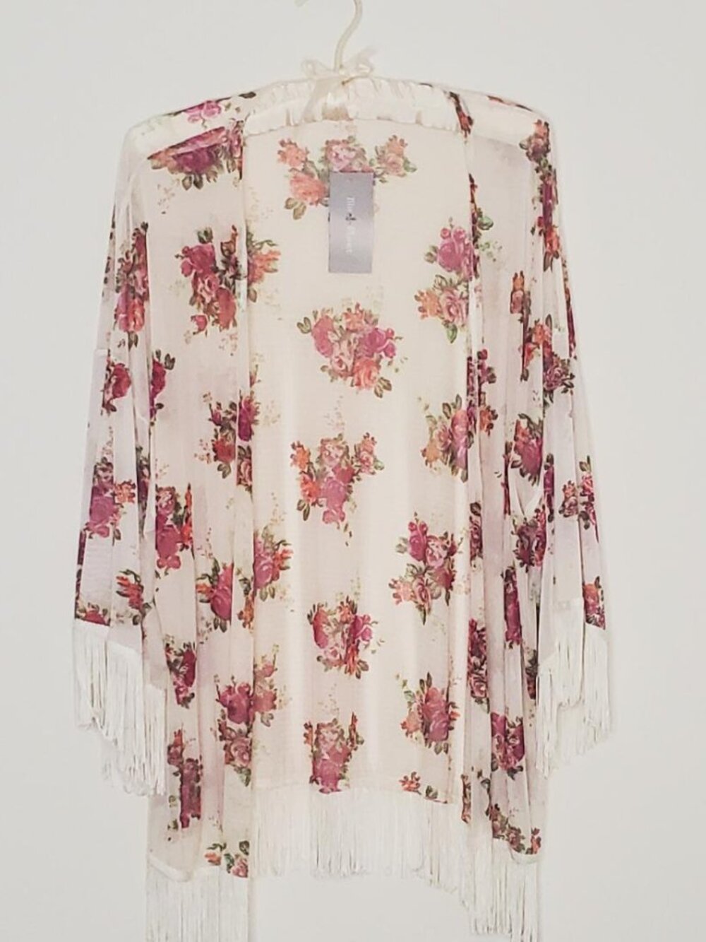 Blu Planet Cardigan with Beautiful Flower Print (New with Tag)